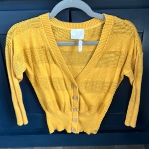 Matilda Jane Joanna Gaines cardigan mustard size 8